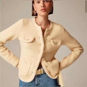 J.Crew Textured Sweater Lady Jacket Cardigan
